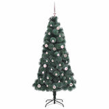 Albero di Natale artificiale pre-lit con set di palline 150 cm