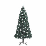 Albero di Natale artificiale pre-illuminato con set di palline