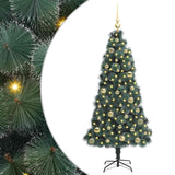 Albero di Natale artificiale preilluminato con set di palline