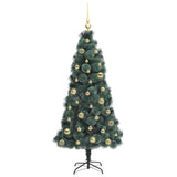 Albero di Natale artificiale preilluminato con set di palline