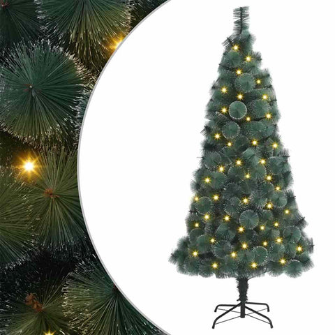 Albero di Natale artificiale preilluminato Verde 180 cm PET