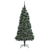 Albero di Natale artificiale pre-illuminato con set di palline