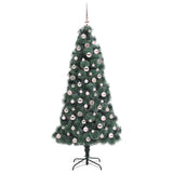 Albero di Natale artificiale pre-illuminato con set di palline