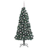 Albero di Natale artificiale preilluminato con set di palline