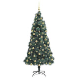 Albero di Natale artificiale pre-illuminato con set di palline