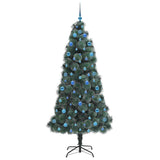 Albero di Natale artificiale pre-illuminato con set di palline