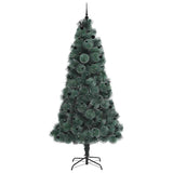 Albero di Natale artificiale pre-illuminato con set di palline