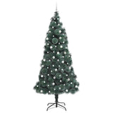 Albero di Natale artificiale pre-illuminato con set di palline