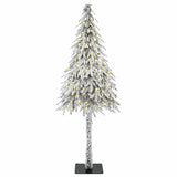 Albero di Natale con 150 LED Bianco 150 cm PE e Acciaio
