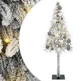 Albero di Natale con 150 LED Bianco 150 cm PE e Acciaio