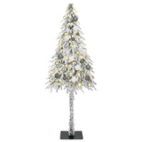 Albero di Natale con 150 LED Bianco 150 cm PE e Acciaio