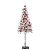 Albero di Natale con 150 LED Bianco 150 cm PE e Acciaio
