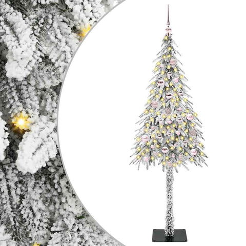 Albero di Natale con 150 LED Bianco 150 cm PE e Acciaio