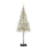 Albero di Natale con 150 LED Bianco 150 cm PE e Acciaio