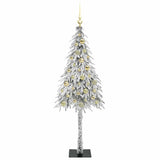 Albero di Natale con 150 LED Bianco 150 cm PE e Acciaio