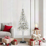 Albero di Natale con 150 LED Bianco 150 cm PE e Acciaio