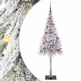 Albero di Natale con 150 LED Bianco 150 cm PE e Acciaio