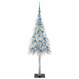 Albero di Natale con 150 LED Bianco 150 cm PE e Acciaio