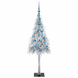 Albero di Natale con 150 LED Bianco 150 cm PE e Acciaio