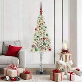 Albero di Natale con 150 LED Bianco 150 cm PE e Acciaio