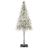 Albero di Natale con 300 LED Bianco 180 cm PE e Acciaio