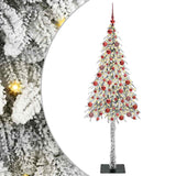 Albero di Natale con 300 LED Bianco 180 cm PE e Acciaio