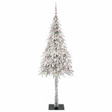 Albero di Natale con 300 LED Bianco 180 cm PE e Acciaio