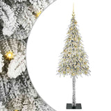 Albero di Natale con 300 LED Bianco 180 cm PE e Acciaio