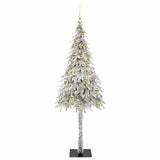 Albero di Natale con 300 LED Bianco 180 cm PE e Acciaio