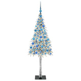 Albero di Natale con 300 LED Bianco 180 cm PE e Acciaio