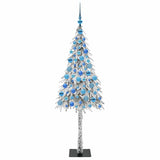 Albero di Natale con 300 LED Bianco 180 cm PE e Acciaio