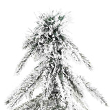 Albero di Natale con 300 LED Bianco 210 cm PE e Acciaio