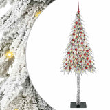Albero di Natale con 300 LED Bianco 210 cm PE e Acciaio