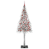 Albero di Natale con 300 LED Bianco 210 cm PE e Acciaio