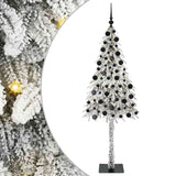 Albero di Natale con 300 LED Bianco 210 cm PE e Acciaio