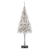 Albero di Natale con 300 LED Bianco 210 cm PE e Acciaio