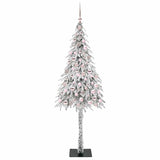 Albero di Natale con 300 LED Bianco 210 cm PE e Acciaio
