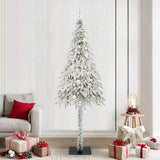 Albero di Natale con 300 LED Bianco 210 cm PE e Acciaio
