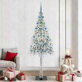 Albero di Natale con 300 LED Bianco 210 cm PE e Acciaio
