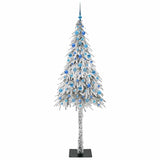 Albero di Natale con 300 LED Bianco 210 cm PE e Acciaio