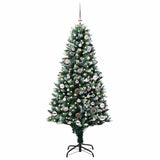 Albero di Natale artificiale con 150 LED Verde 150 cm