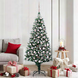 Albero di Natale artificiale con 300 LED Verde 180 cm
