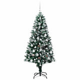 Albero di Natale artificiale con 300 LED Verde 180 cm