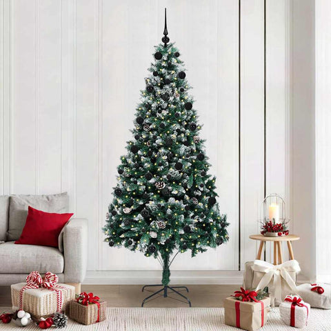 Albero di Natale artificiale con 300 LED Verde 210 cm