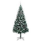 Albero di Natale artificiale con 300 LED Verde 210 cm