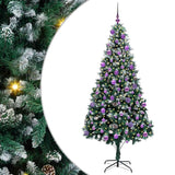 Albero di Natale artificiale con 300 LED Verde 210 cm