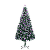 Albero di Natale artificiale con 300 LED Verde 210 cm