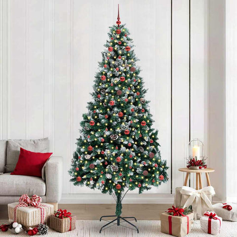 Albero di Natale artificiale con 300 LED Verde 240 cm