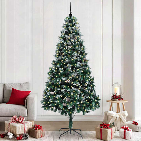 Albero di Natale artificiale con 300 LED Verde 240 cm