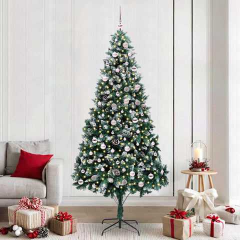 Albero di Natale artificiale con 300 LED Verde 240 cm